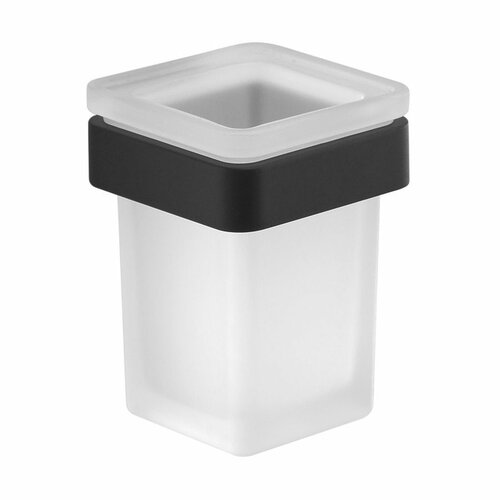 GEDY A81014 Samoa склянка, молочне скло/чорний