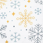 4Home Фланелева постільна білизна Frosty snowflakes, 160 x 200 см, 70 x 80 см