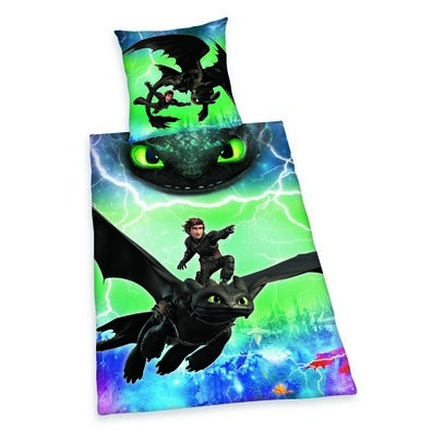 Herding bombažna posteljnina Dragons, 135 x 200 cm, 80 x 80 cm