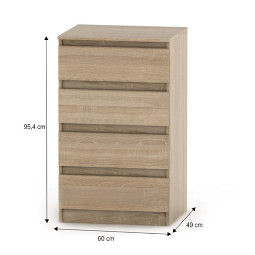 HANY NEW 014 komód, sonoma tölgy