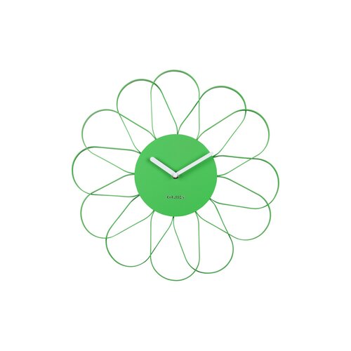 Karlsson 5975BG дизайнерський настінний годинник зелений, діаметр 40 см