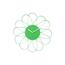Karlsson 5975BG ceas de perete design verde,diametru 40 cm