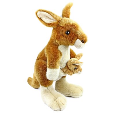 Rappa Plüsch-Känguru mit Baby, 27 cm