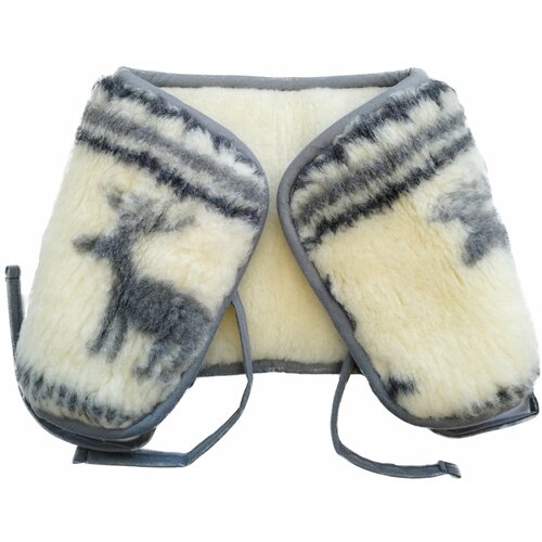 Dvostranski ledvični pas iz ovčje volne z vzorcem