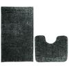 Restilo Set de covorașe baie Bati negru, 2 buc 50 x 80 cm, 40 x 50 cm