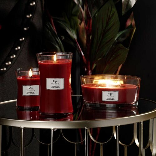 WoodWick Vonná sviečka váza veľká Cinnamon Chai, 609 g