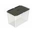 Multibox s pritrjenim pokrovom Eco 60 l, črnpokrov