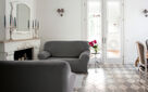 Husă multielastică Cagliari pentru canapea, gri, 180 - 220 cm