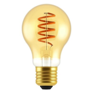 Rabalux Dekoratívna LED filament žiarovka s točeným vláknom, jantárová, E27, A60, 4 W, 250lm