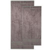 Set de două prosoape 4Home Bamboo Premium, gri, 70 x 140 cm, 50 x 100 cm
