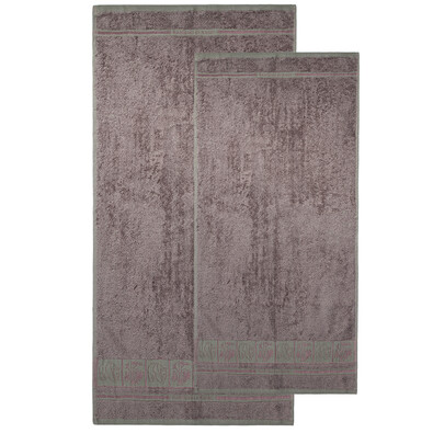 Set de două prosoape 4Home Bamboo Premium, gri, 70 x 140 cm, 50 x 100 cm