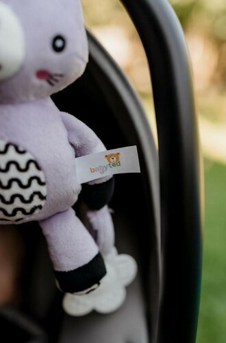 Chrastítko babyted Zajíček plyš 30 cm závěs na postýlku /kočárek