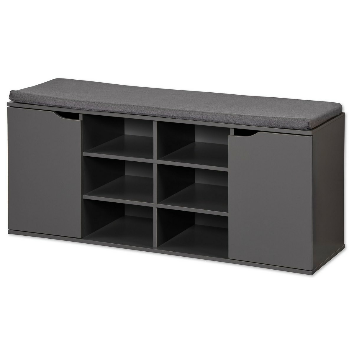 Kesper 15919 Cipőtartó állvány ülőkével, szürke, 103 x 48 x 30,5 cm, szürke akciós termékkép 1