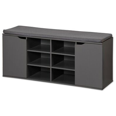 Kesper 15919 Szafka na buty z siedziskiem, szara,103 x 48 x 30,5 cm