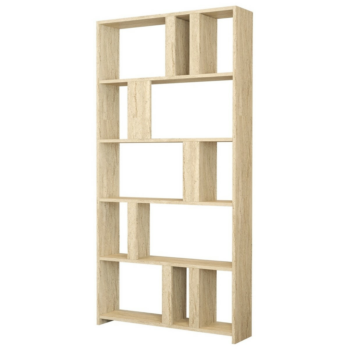 Knižnica z vápencového travertínu