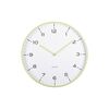 Karlsson 6011GR design ceas de perete galben, diametru 40 cm