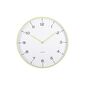 Karlsson 6011GR design ceas de perete galben, diametru 40 cm