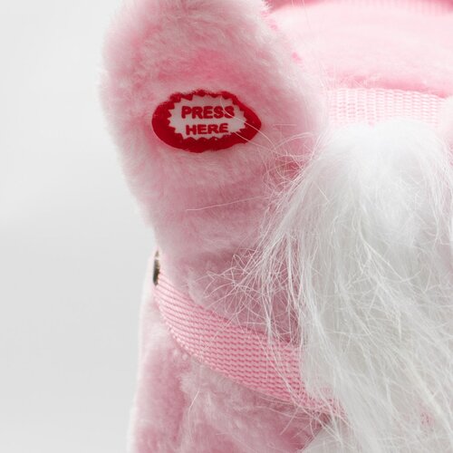 Baby Mix Hobby Horse z zvokom in kolesci Rosieroza, 95 x 23 x 23 cm