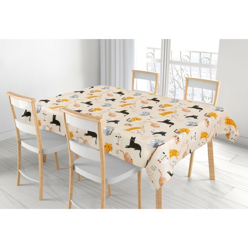 Bellatex Ubrus Adéla Kočička žlutá, 100 x 100 cm