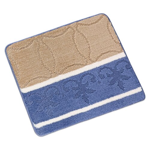 Bellatex Badteppich Bany ohne Ausschnitt Ornament Beige, 60 x 50 cm