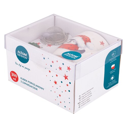 Set cadou cană cu infuzor Altom Pinguin