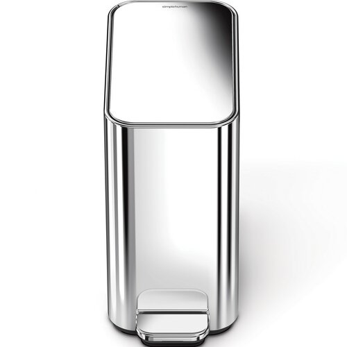 Simplehuman Вузький сміттєвий кошик з педаллю 5 л,нержавіюча сталь, блискуча