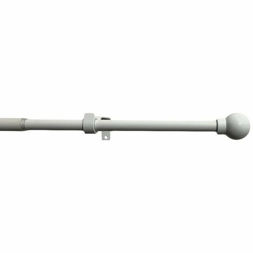 Dehnbare Gardinengarnitur Ball 16/19 mm Weiß, 200 - 350 cm, ohne Ringe