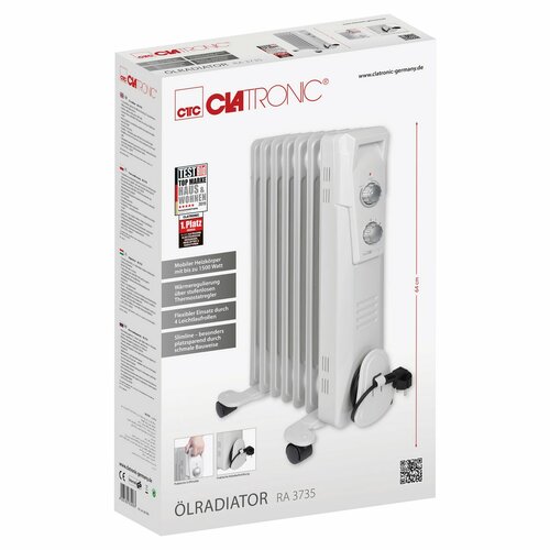 Clatronic RA 3735 olajradiátor, 7 bordás