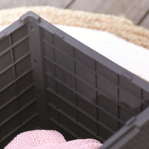 Keter stolik do przechowywania Vigo, 37 x 37 x 37 cm, grafitowy