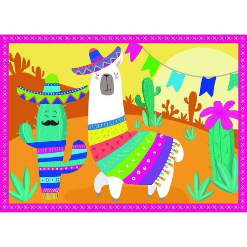 Trefl Puzzle Happy Llamas, 4 piese