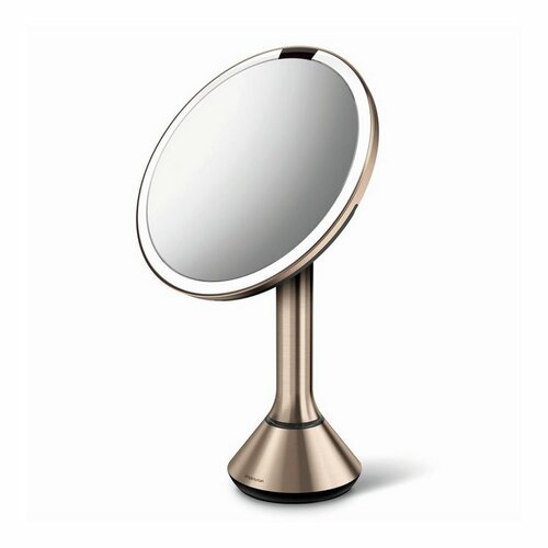 Simplehuman Zrkadlo dobíjacie Sensor pr. 20 cm, rosegold