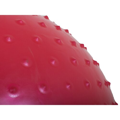 Gymnastická masážna lopta 60 cm s pumpičkou, červená