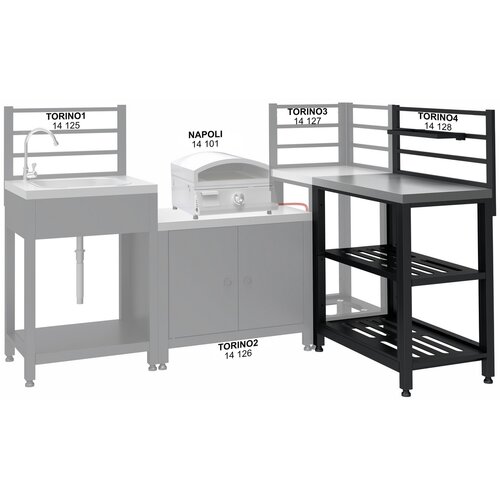 Cattara 14128 Modultisch für Außenküche Torino 4