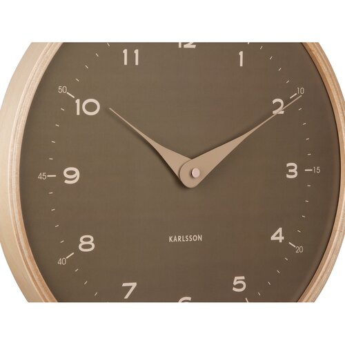 Дизайнерський настінний годинник Karlsson 5995MGкоричневий, діам. 30 см