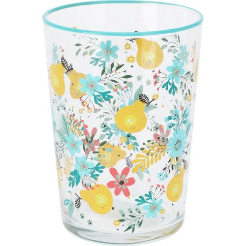 4-tlg. Gläserset Flowers & Fruits 510 ml, blau