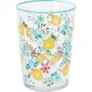 Set 4 pahare Flowers & Fruits 510 ml , albastru