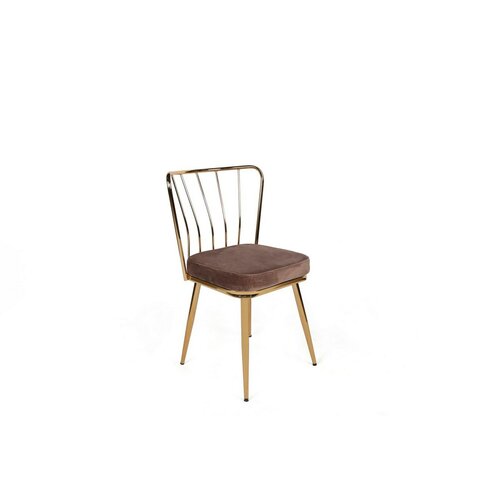 Yildiz Light Brown and Gold étkezőszékek, 2 db