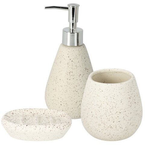 Dolomit fürdőszobai szett, 3 db, fehér