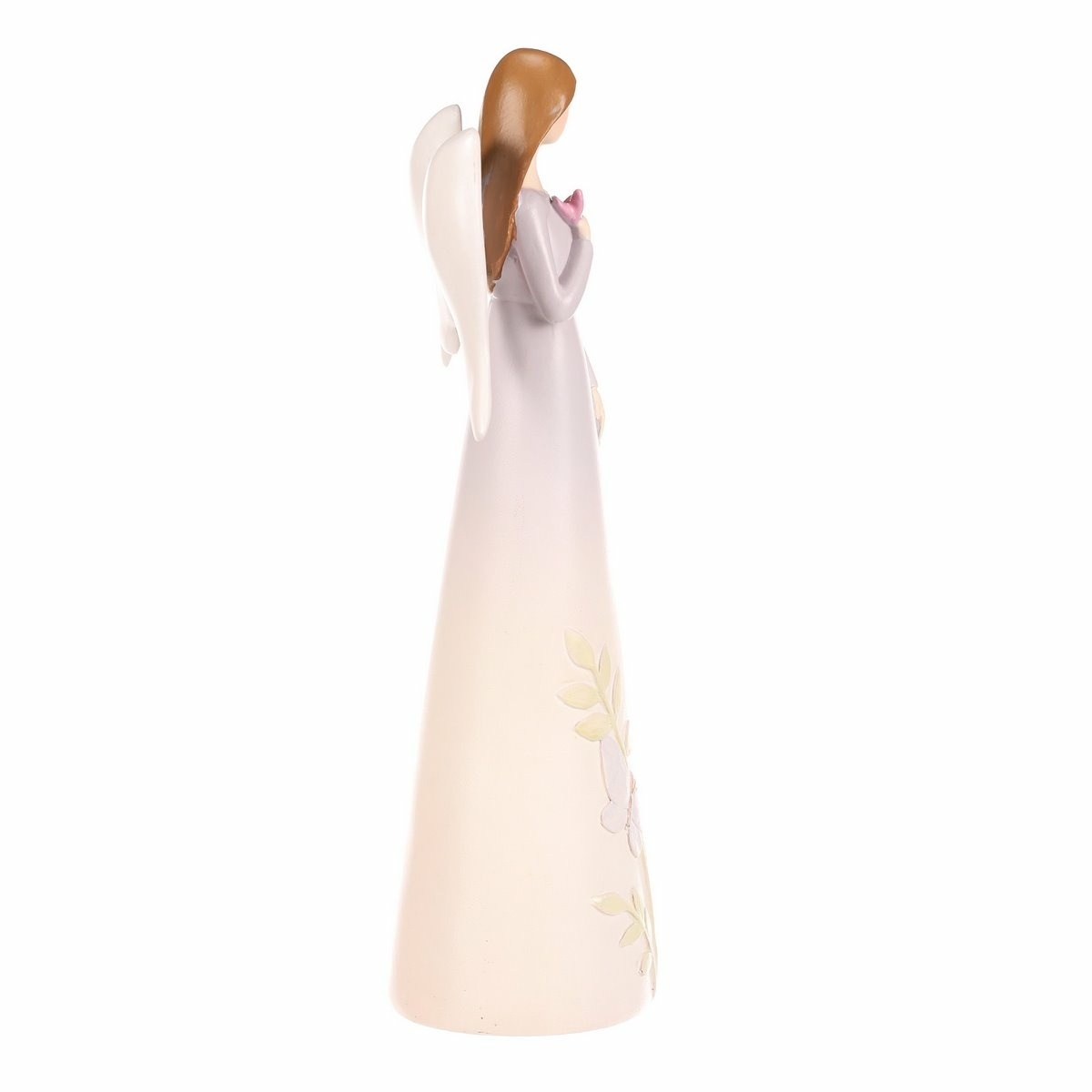 Dekorace figurka květinový anděl, sv. fialová, 9 x 6 x 21 cm, polyresin - thumb (4)