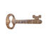 InDecor Ključnica iz mangovega lesa Old key,  25 x5 x 11 cm
