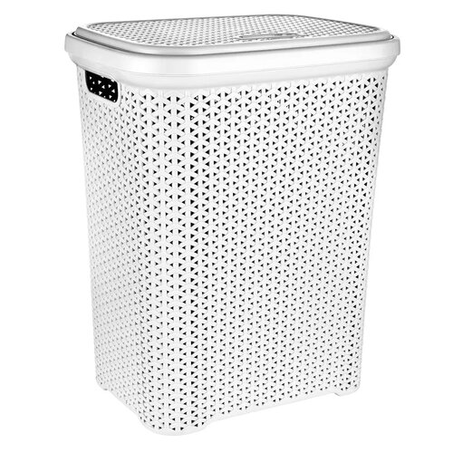 Orion Kôš na špinavú bielizeň RATAN HOBBY, biela