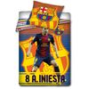 Bavlněné povlečení FCB Iniesta, 140 x 200 cm, 70 x 80 cm