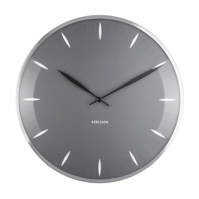 Karlsson 5761GY designové nástěnné hodiny, pr. 40 cm