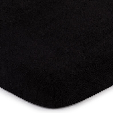 Cearsaf 4Home, din bumbac fin, negru, 180 x 200 cm