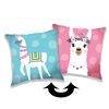 Jerry Fabrics Prevleka za blazino s flitri Llama03, 40 x 40 cm