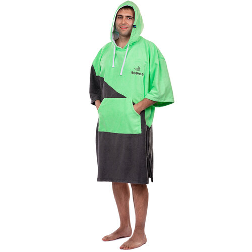 Towee Surf pončo Double zeleno, 80 x 115 cm