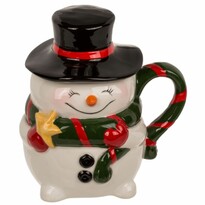 Becher mit Deckel Happy Snowman, 300 ml