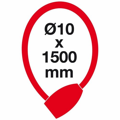 RL.3789.10x1500.CRN kódos kerékpár zár világítással  termék 2. képe