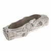 Ghiveci de flori din beton Trunchi cu fluture, 29,5 x 8 x 11 cm
