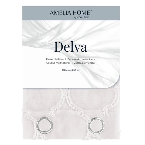 Restilo Фіранка Delva Pleat кремовий, 140 x 250 см